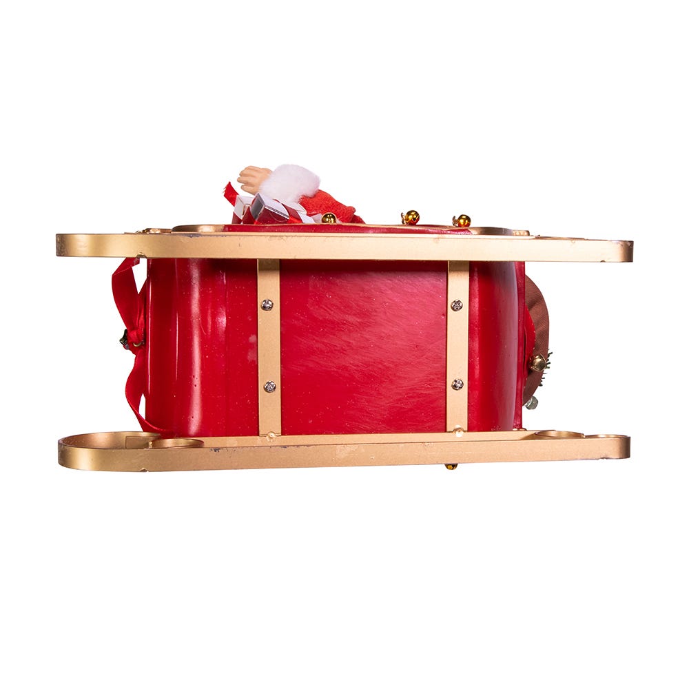 Kurt Adler 10-Inch Coca-Cola Santa in Sleigh Table Piece